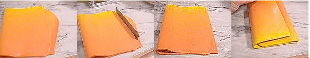 Плавный переход цвета полимерной глины в фотографиях